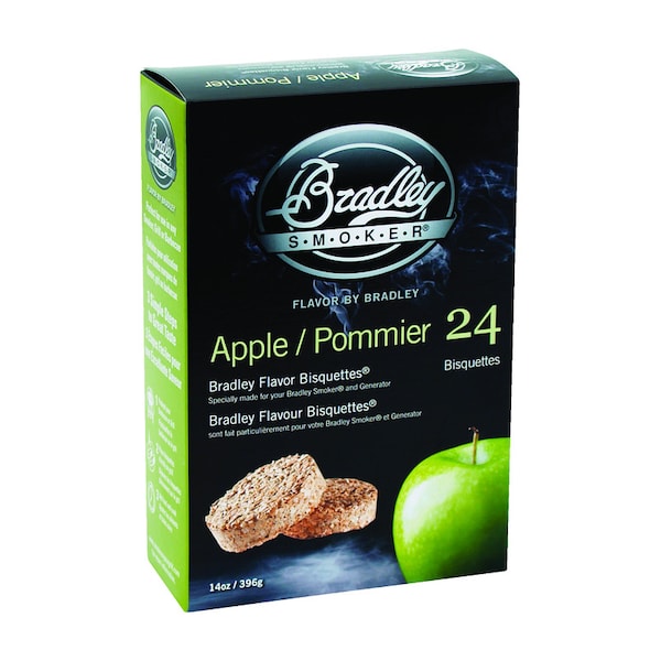 Bradley Smoker Bradley Smoker All Natural Apple Wood Bisquettes 24 pk BTAP24 - main